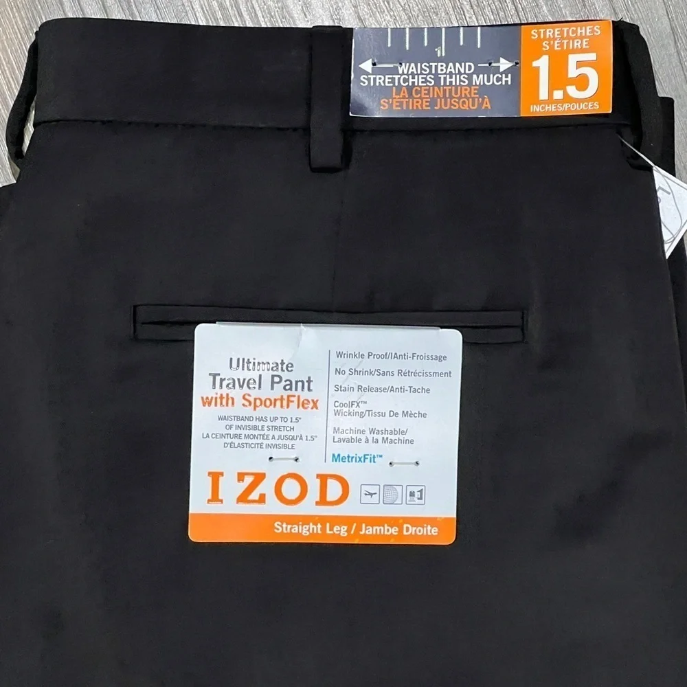 FINAL PRICE Men's IZOD Black Dress Pants